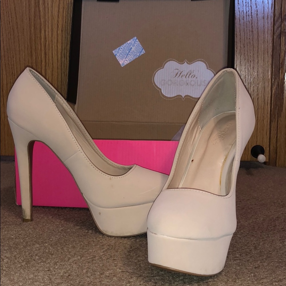 Nude high heels